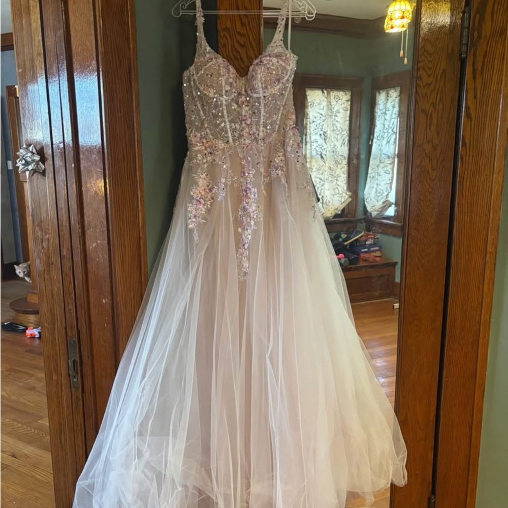 Elegant Floral Embellished Gown